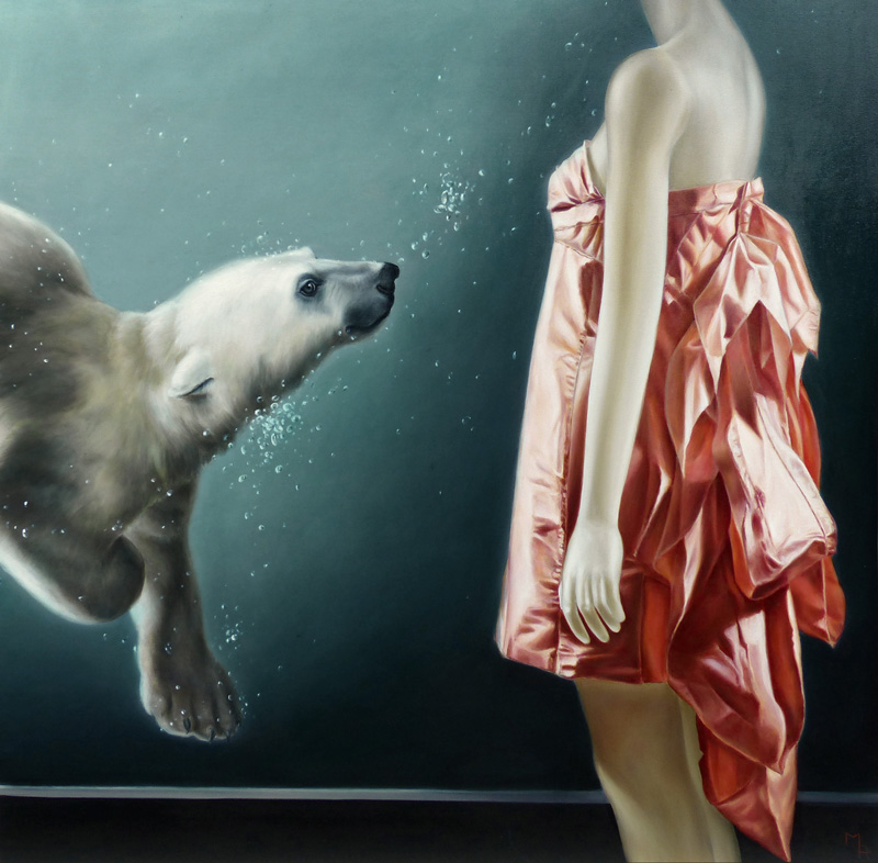 polar bear painting